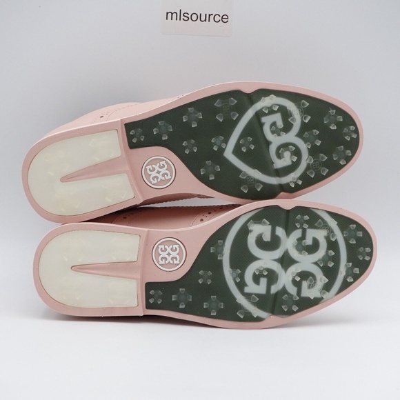 NEW G/FORE Women's Gallivanter Brogue Wingtip Golf Shoes G4LS22EF08 Blush - Picture 5 of 16